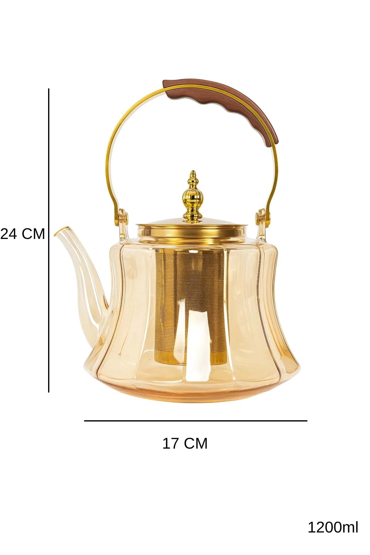 "Artisan" Amber Cam Demlik – 1200 ml