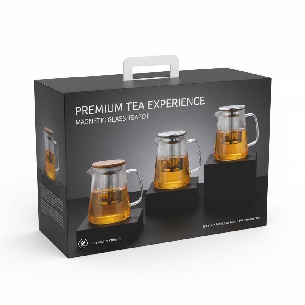 "Artisan" Ahşap Cam Demlik