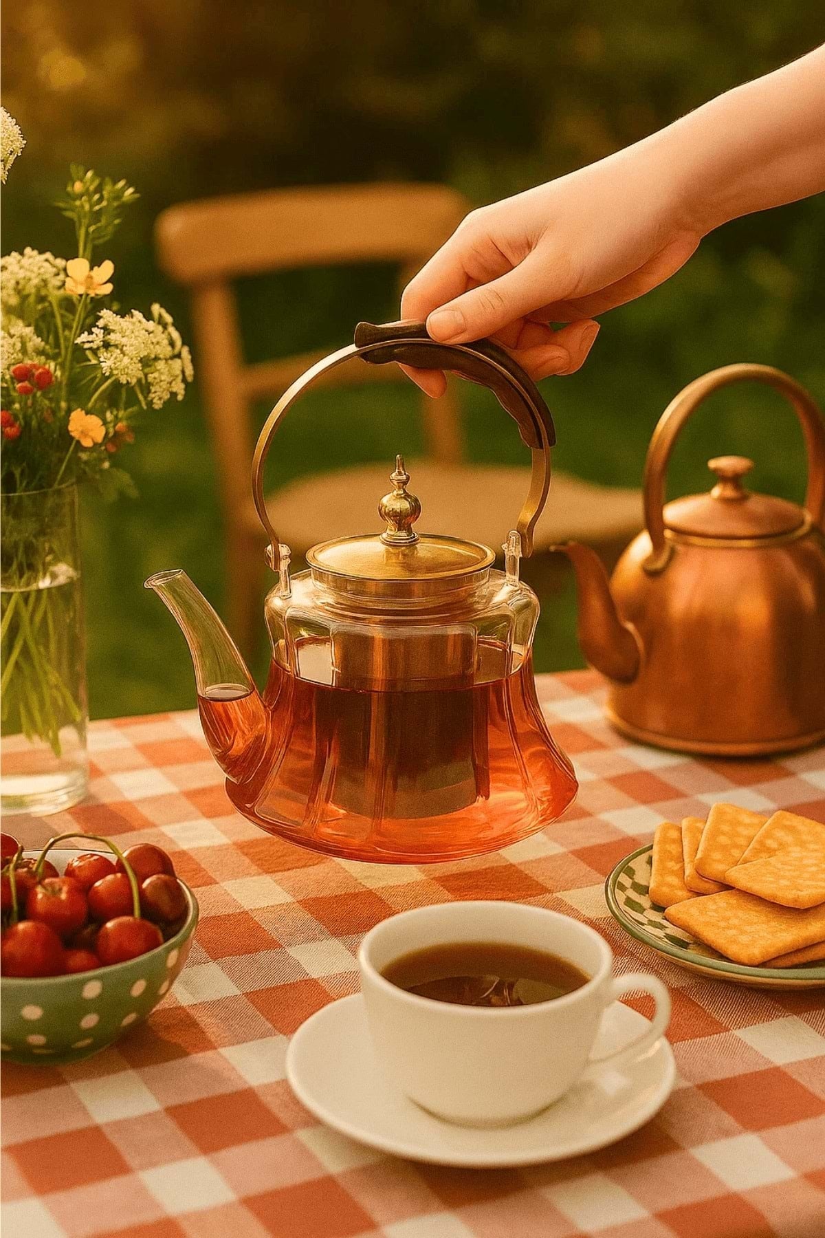 "Artisan" Amber Cam Demlik – 1200 ml