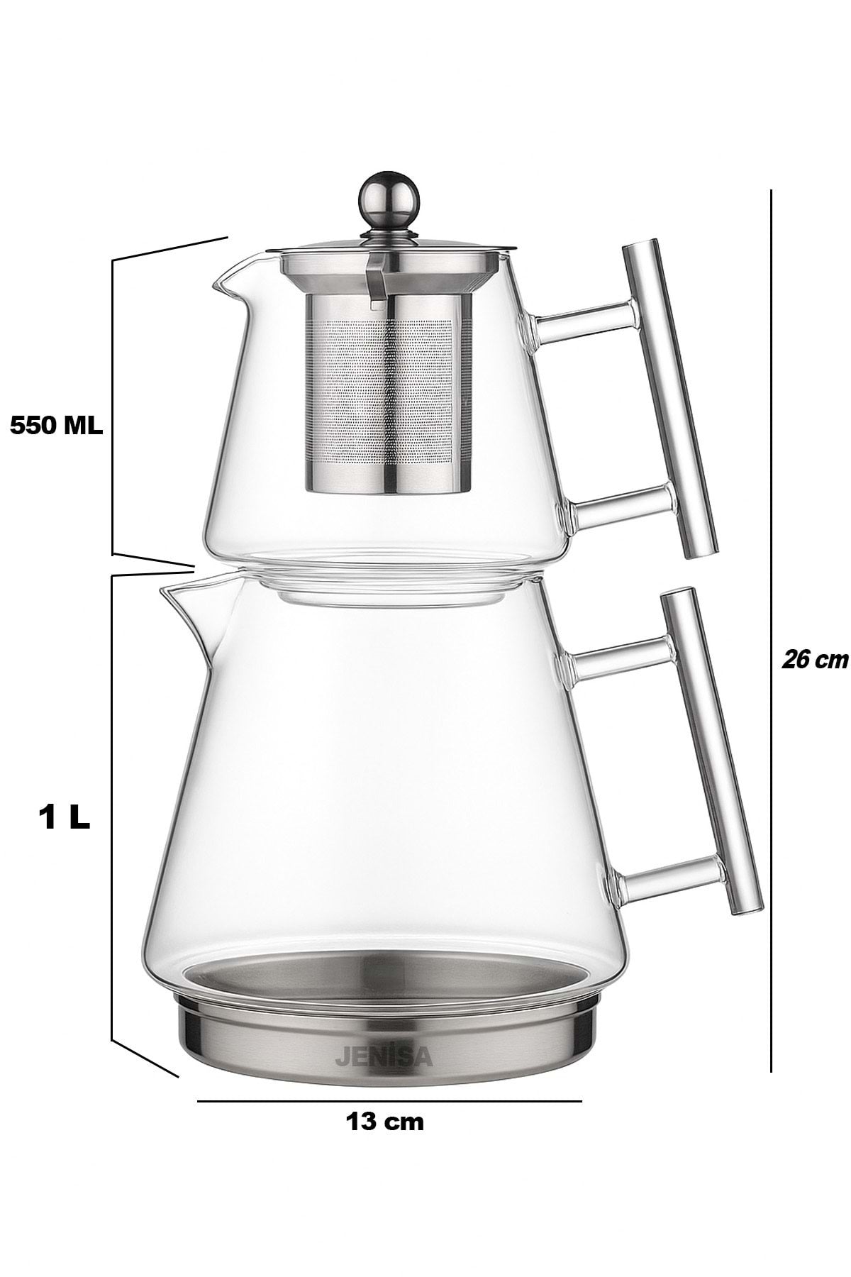 "Artisan" Clarity Cam Çaydanlık Takımı – 1550 ml